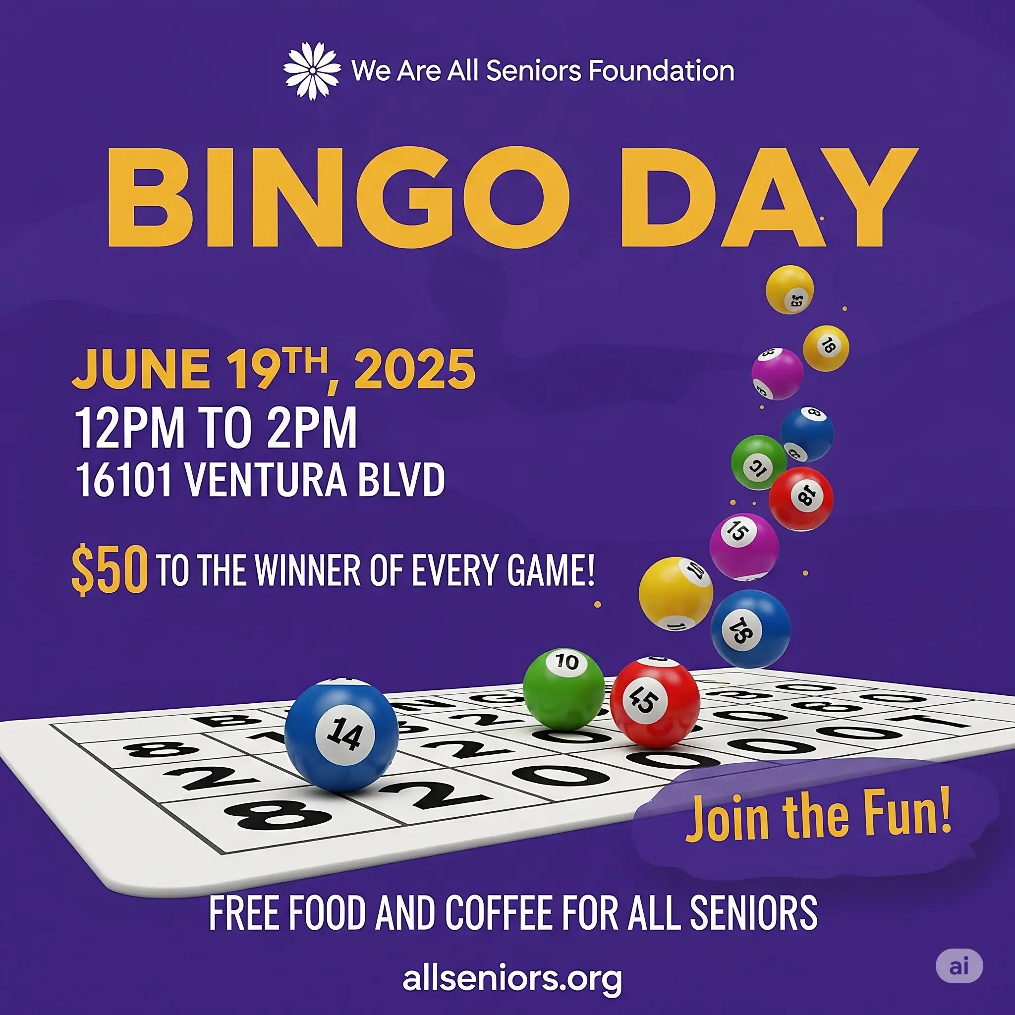 Seniors Bingo Day – Meet, Play, Win!